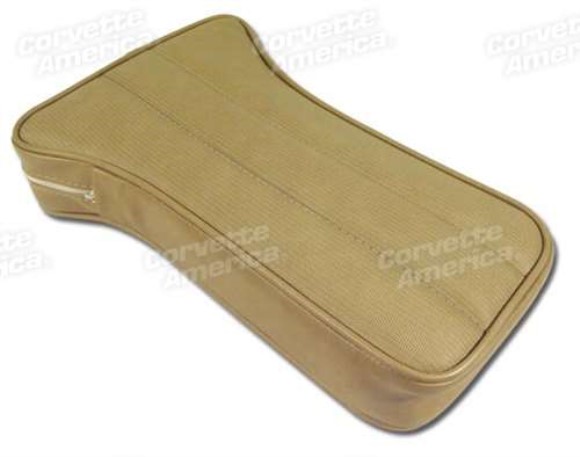 Center Armrest. Light Saddle Vinyl 70-72