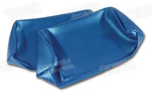 Headrest Covers. Bright Blue Vinyl 68-69