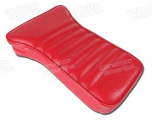 Center Armrest. Red Vinyl 67