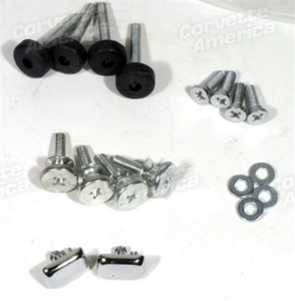 Seat Hardware Repair Kit. W/Buttons - 18 Piece 70-73