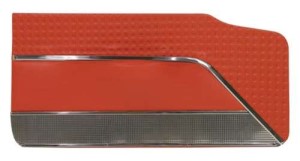 Door Panels. Red Deluxe 56-57