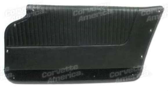 Door Panels. Black - Convertible - With Felt 63-64