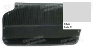 Door Panels. Silver With Black Carpet - Convertible - With Felt 64