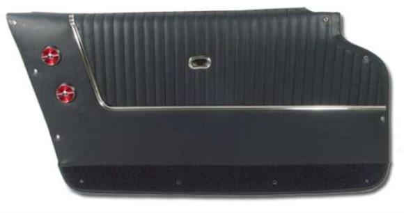 Door Panels. Dark Blue - Coupe - With Trim 63-64