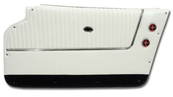 Door Panels. White With Black Carpet - Coupe - With Trim 64