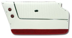 Door Panels. White With Red Carpet - Coupe - With Trim 64