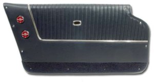 Door Panels. Dark Blue - Convertible - With Trim 63-64