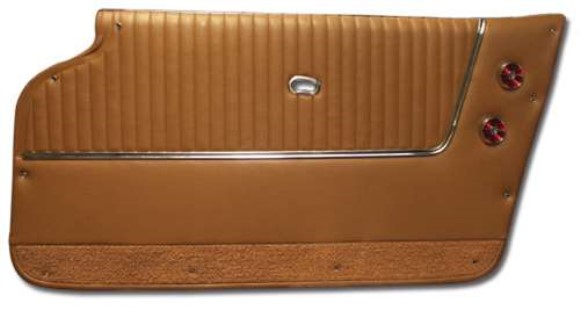 Door Panels. Saddle - Convertible - With Trim 63-64