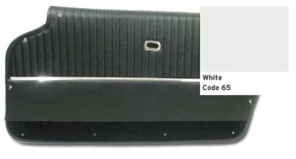 Door Panels. White With Black Carpet - Convertible - With Trim 64