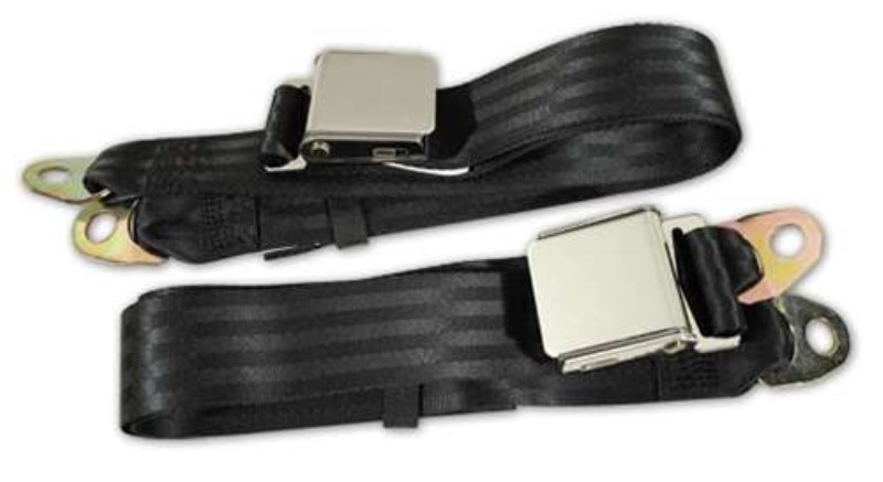 Seat Belts - Chrome Lift Replacement Black 63-67 | Shop Seat Belts at ...