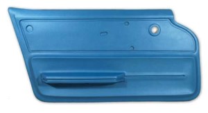 Door Panel. Bright Blue Convertible With Felt LH 65-66