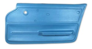 Door Panel. Bright Blue Convertible With Felt RH 65-66