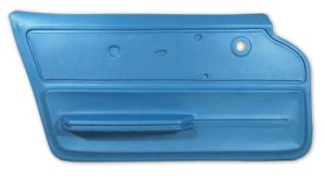 Door Panel. Bright Blue Convertible With Felt LH 67