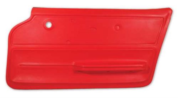 Door Panel. Red Convertible With Felt RH 67