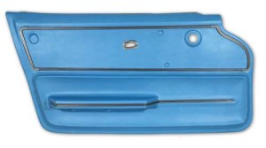 Door Panel. Bright Blue Coupe With Trim LH 65-66