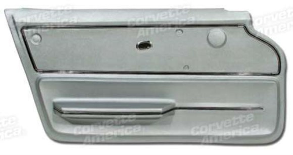 Door Panel. Silver Coupe With Trim LH 65-66