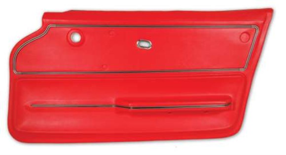 Door Panel. Red Coupe With Trim RH 65-66