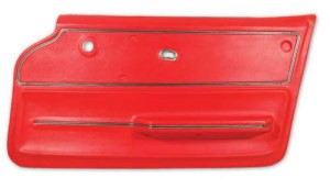 Door Panel. Red Convertible With Trim RH 65-66