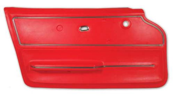 Door Panel. Red Coupe With Trim LH 67