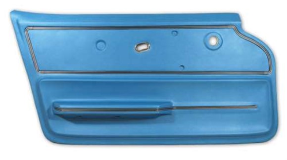 Door Panel. Bright Blue Convertible With Trim LH 67