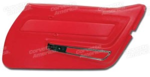 Door Panel. Red With Trim RH 69