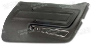 Door Panel. Black Standard RH 70-76