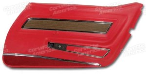 Door Panel. Red Deluxe RH 70-72