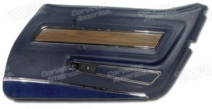 Door Panel. Dark Blue Deluxe RH 73-75