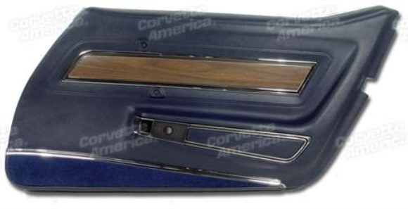 Door Panel. Dark Blue Deluxe RH 73-75