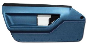 Door Panel. Blue Deluxe Coupe LH 86-89