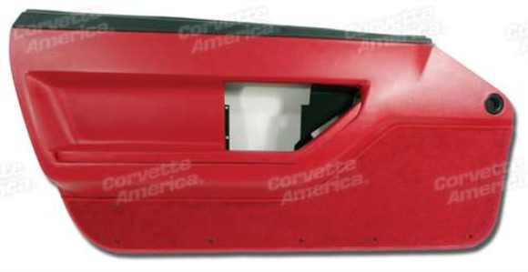 Door Panel. Red Deluxe Coupe LH 86-89