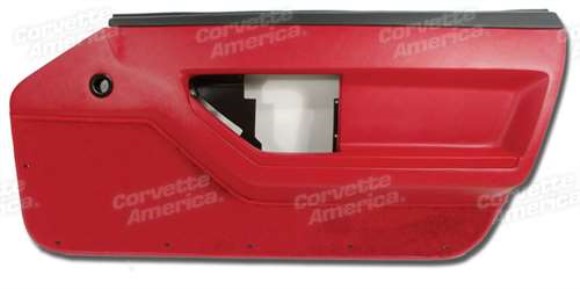 Door Panel. Red Deluxe Coupe RH 86-89