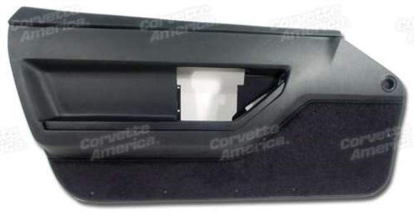 Door Panel. Black Deluxe Convertible LH 86-89