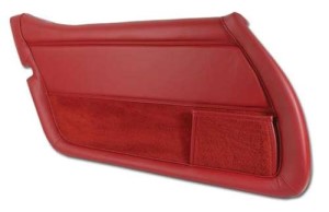 Leather Door Panel. Red LH 78-80