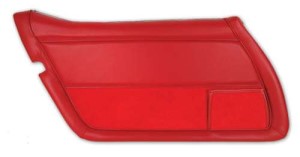 Leather Door Panel. Red LH 81