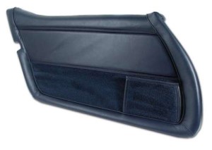 Leather Door Panel. Dark Blue LH 78-81