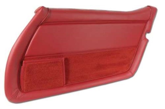 Leather Door Panel. Red RH 78-80