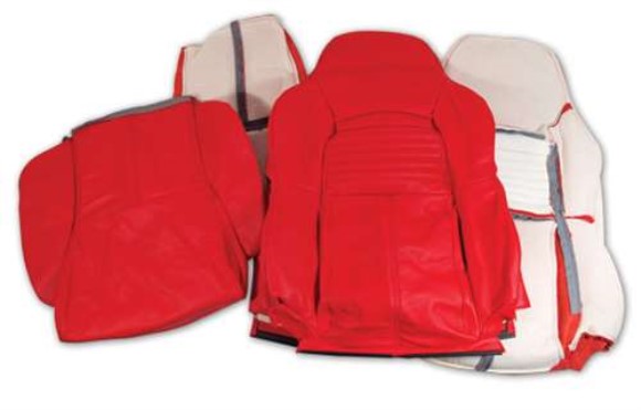 Leather Seat Covers. Red Standard 94-96