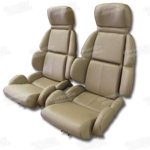 Mounted Leather Seat Covers. Beige Standard 93