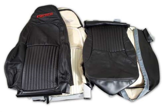 Leather Seat Covers. Black Z06 01-04