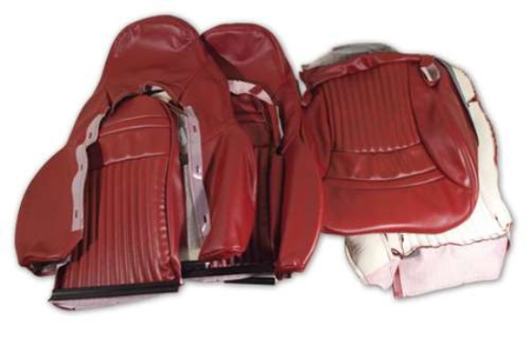 Leather Like Seat Covers. Red Sport 97-99