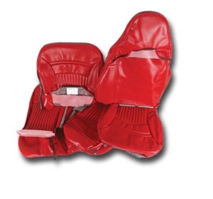 Leather Like Seat Covers. Torch Red Sport 00-04