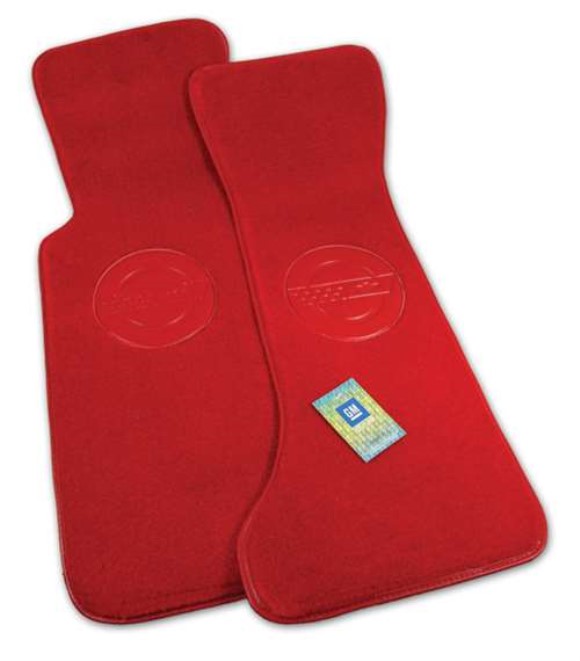 Mats. Red Pile W/Embossed Logo 86-90