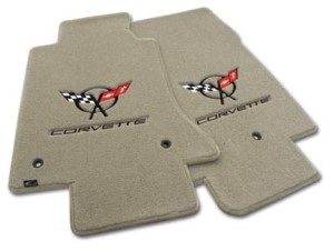 Mats. Shale W/Black C5 Logo & Corvette Script 03