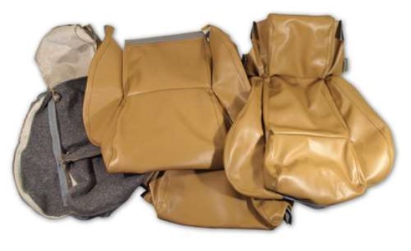 Leather Like Seat Covers. Saddle Standard No-Perforations 84-87