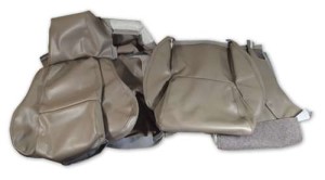 Leather Like Seat Covers. Gray Standard No-Perforations 88