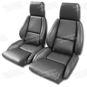 Mounted Leather Like Seat Covers. Graphite Standard Not Perfed 84-87