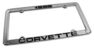 License Plate Frame. Corvette Chrome 65