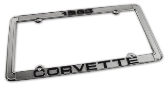 License Plate Frame. Corvette Chrome 65