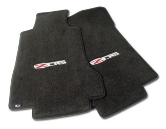 Ebony Floor Mats with Z06 505hp Logo 07E 05-07